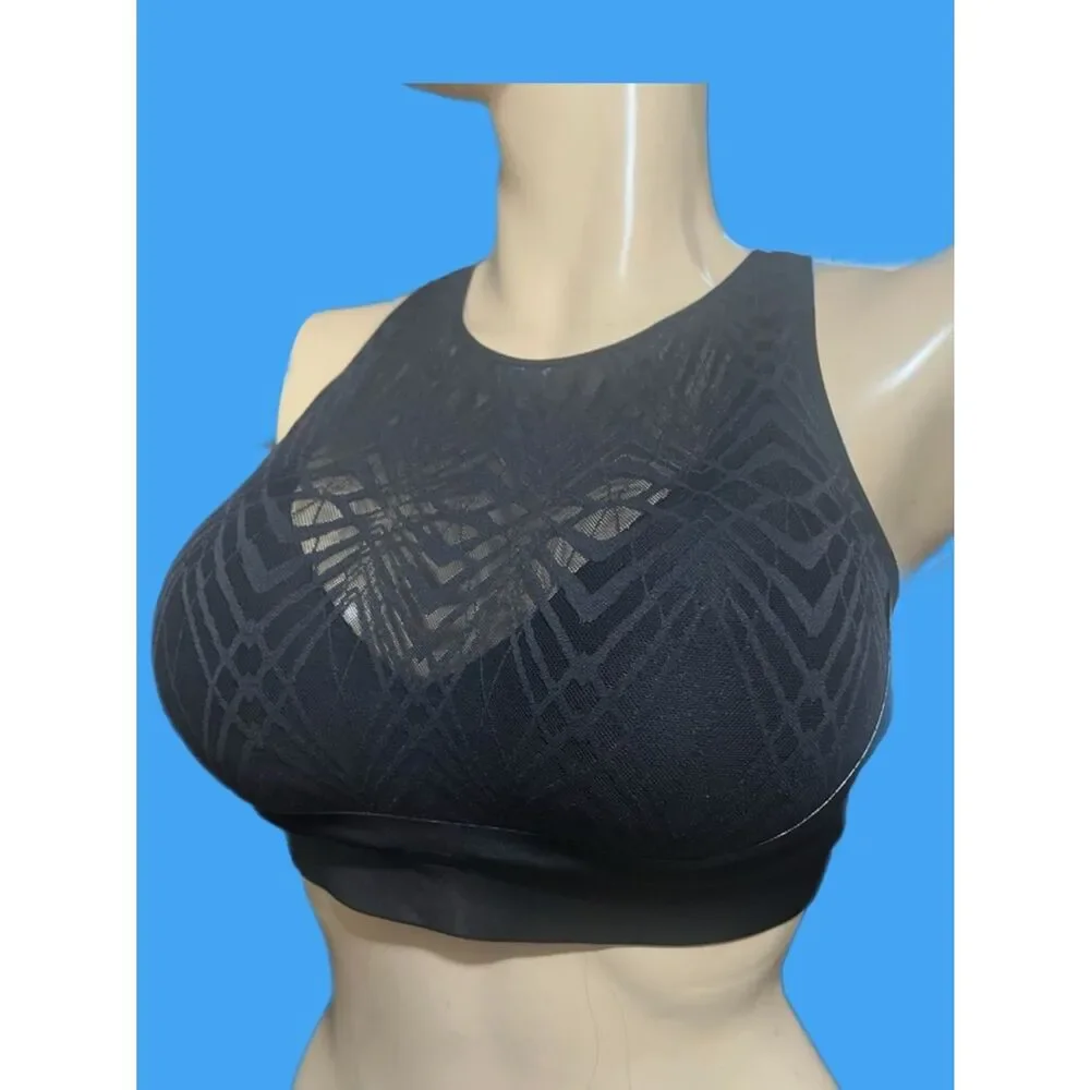Victoria's Secret Flow on Point High Neck Mesh Sport Wireless Support bra 36D